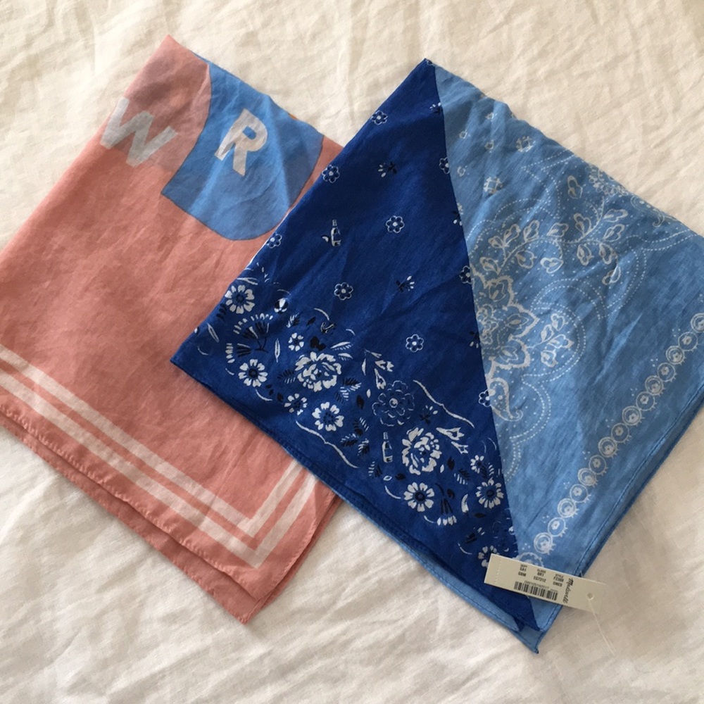 Madewell bandanna scarf bundle